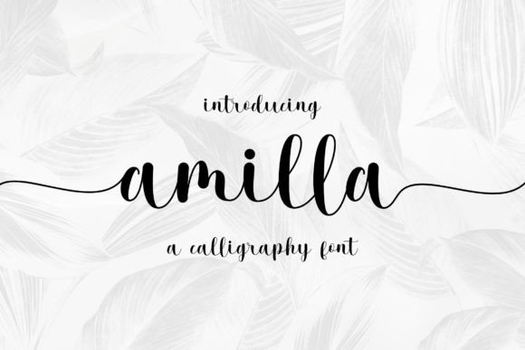 Amilla Font Poster 1