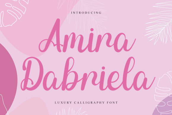 Amira Dabriela Font Poster 1