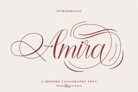 Amira Font Font Poster 1