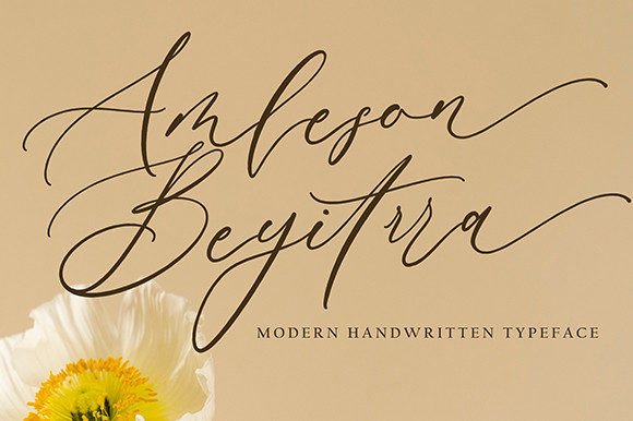 Amleson Beyitrra Font Poster 1