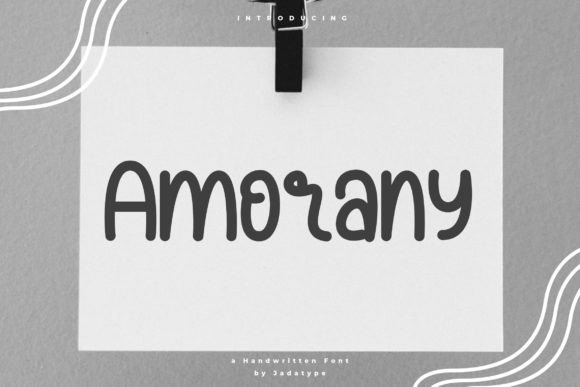 Amorany Font Poster 1