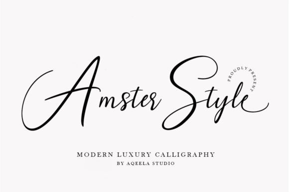 Amster Style Font Poster 1