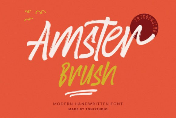 Amsterbrush Font Poster 1