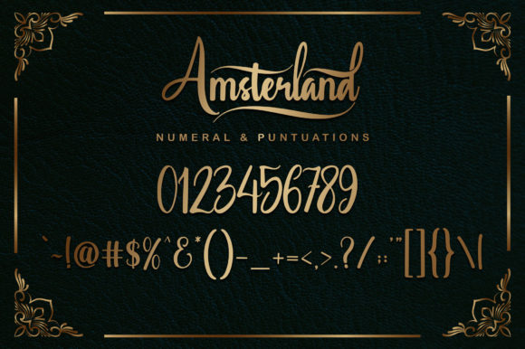 Amsterland Font Poster 12