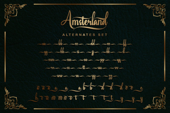 Amsterland Font Poster 14