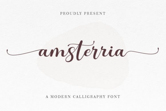 Amsterria Font Poster 1