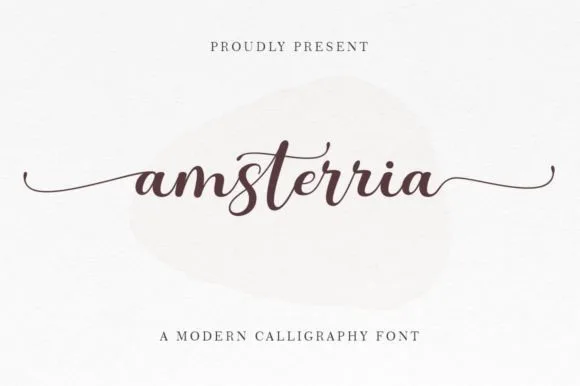Amsterria Font Amsterria Font Poster 1