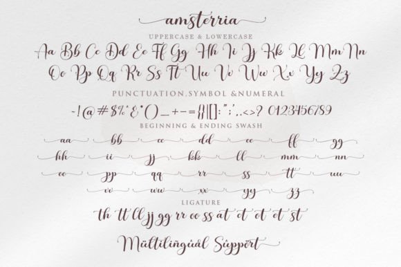 Amsterria Font Poster 9