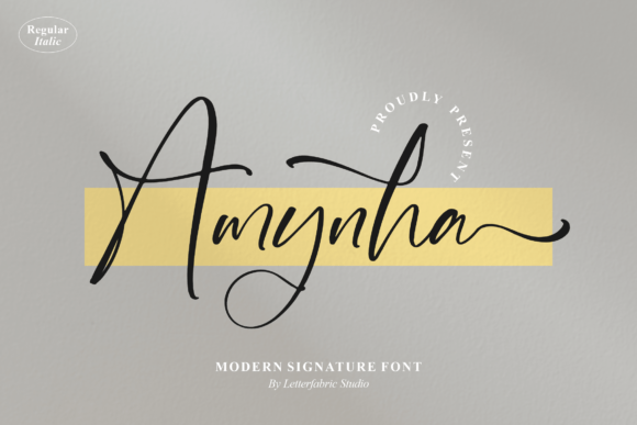 Amynha Font Poster 1