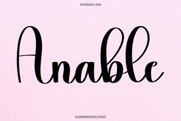 Anable Font Poster 1