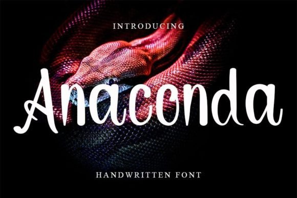 Anaconda Font Poster 1