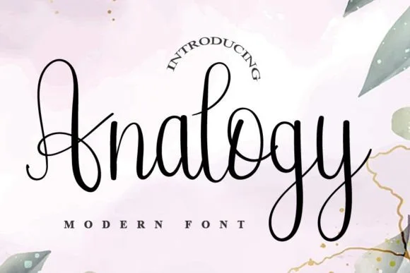 Analogy Font Analogy Font Poster 1