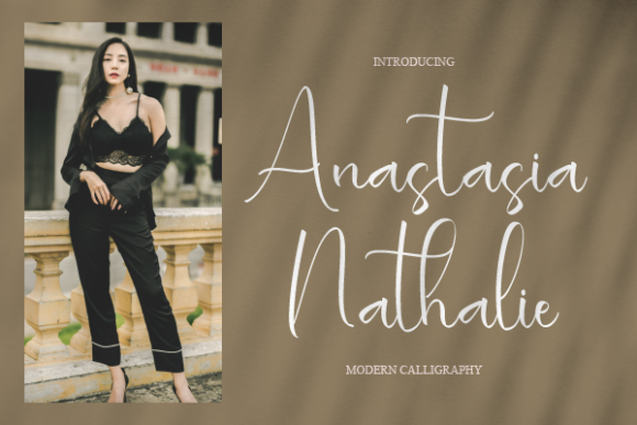 Anastasia Nathalie Font Poster 1