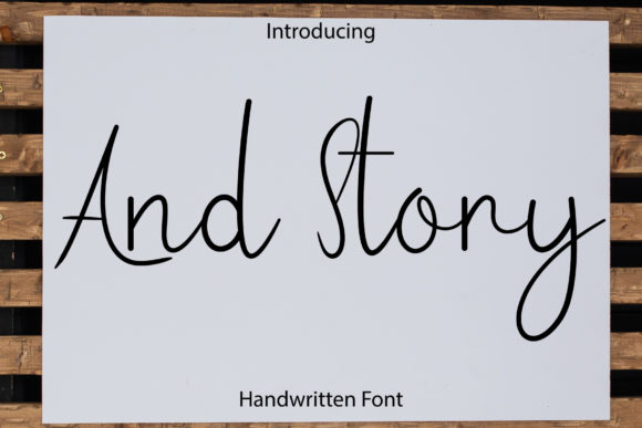 And Story Font Poster 1
