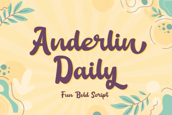 Anderlin Daily Font Poster 1