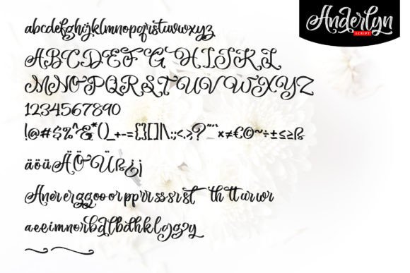 Anderlyn Font Poster 5