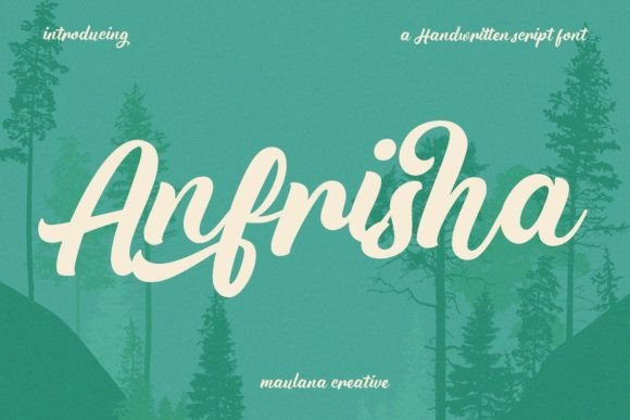 Anfrisha  Font Poster 1