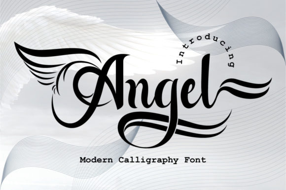 Angel Font Poster 2