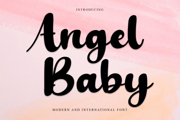Angel Baby Font Poster 1