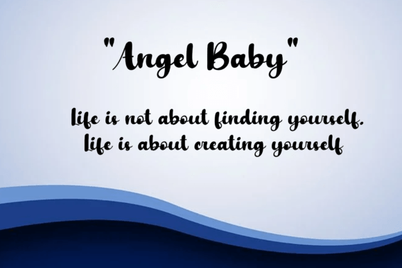 Angel Baby Font Poster 3