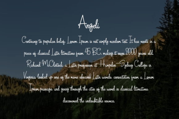 Angeli Font Poster 4