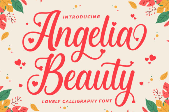 Angelia Beauty Font Poster 1