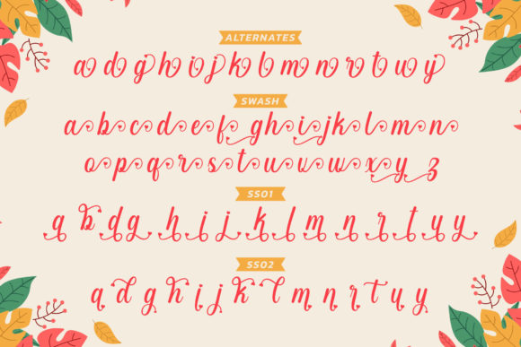 Angelia Beauty Font Poster 9