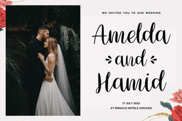 Angelica Font Poster 5