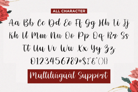 Angelica Font Poster 7
