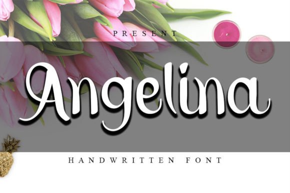 Angelina Font Poster 1