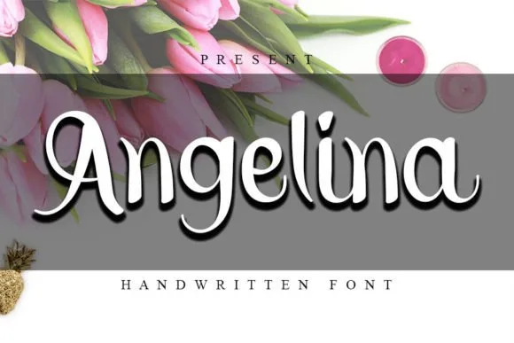 Angelina Font Angelina Font Poster 1