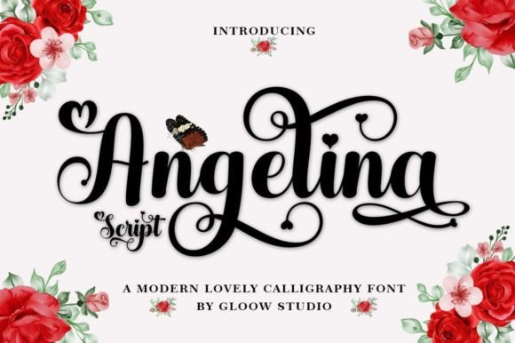 Angelina Font Poster 1