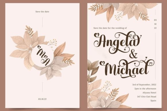 Angelina Font Poster 6