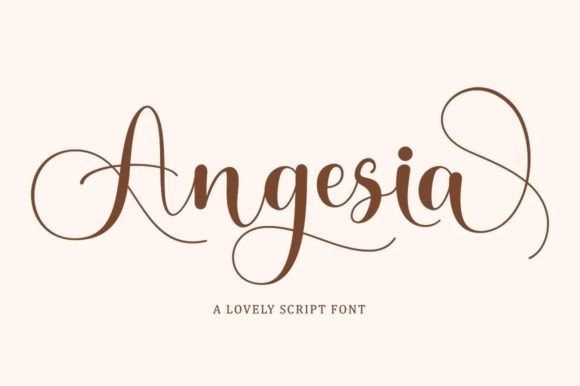 Angesia Font Poster 1
