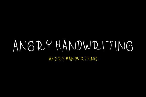 Angry Font Poster 1