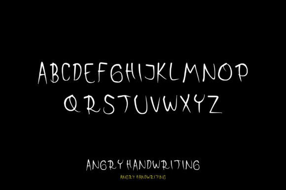 Angry Font Poster 2