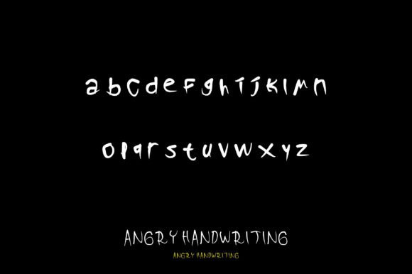 Angry Font Poster 3