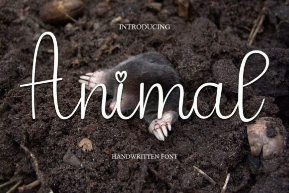 Animal Font Poster 1