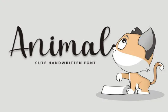 Animal Font Animal Font Poster 1