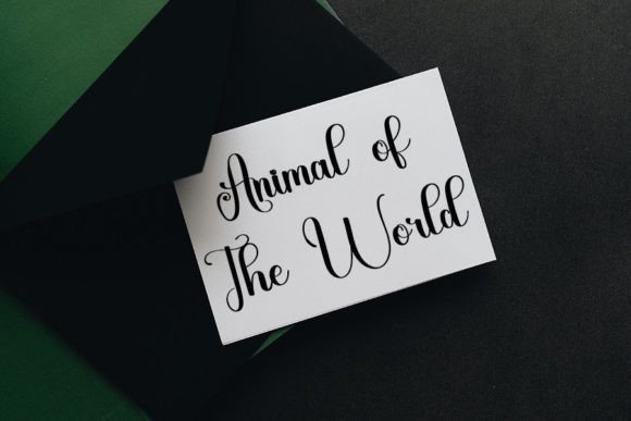 Animals Font Poster 4