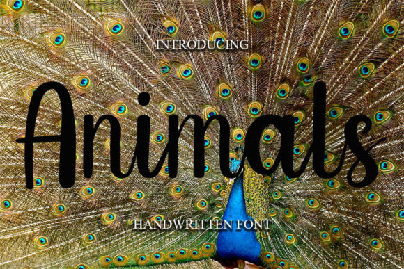 Animals Font Poster 1