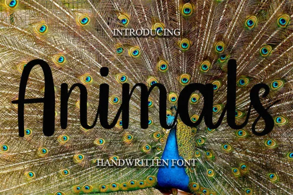 Animals Font Animals Font Poster 1