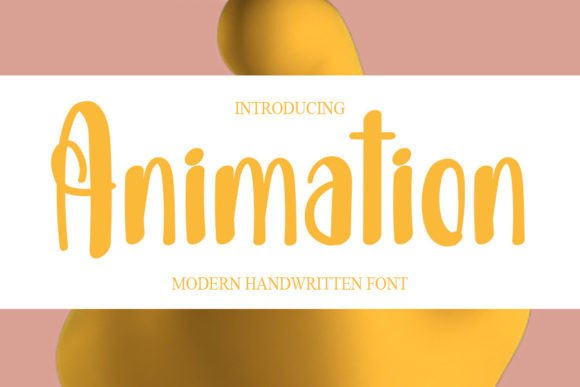 Animation Font Poster 1