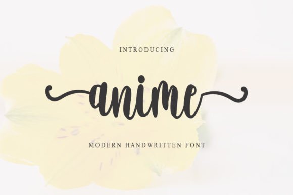 Anime Font Poster 1