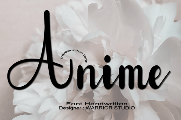 Anime Font Poster 1