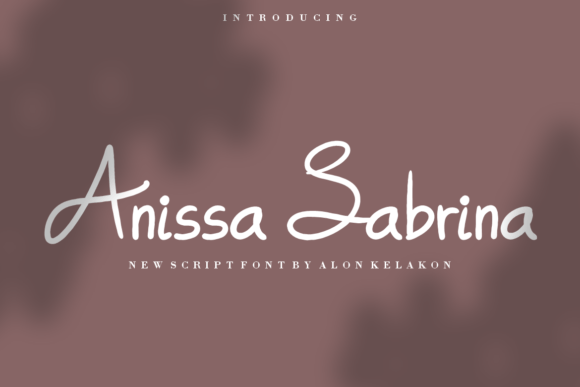 Anissa Sabrina Font Poster 1