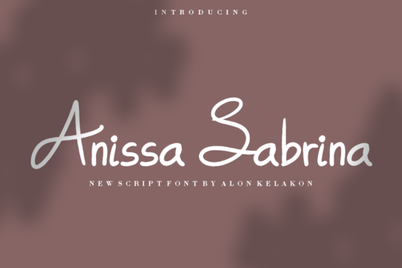 Anissa Sabrina Font Anissa Sabrina Font Poster 1