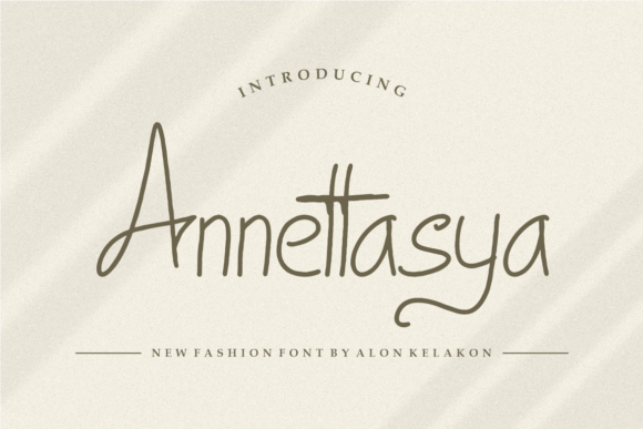 Annettasya Font Poster 1