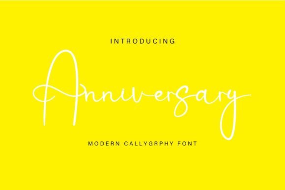 Anniversary Font Poster 1