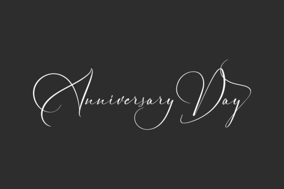 Anniversary Day Font Poster 1